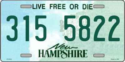 NH license plate 3155822
