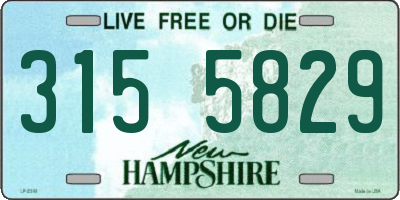 NH license plate 3155829