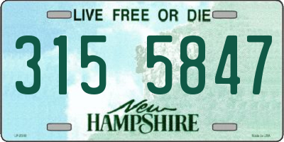 NH license plate 3155847
