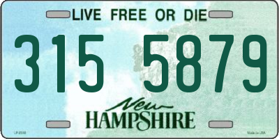 NH license plate 3155879