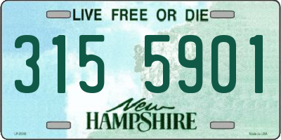 NH license plate 3155901