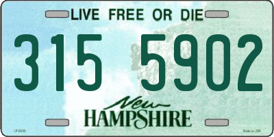 NH license plate 3155902