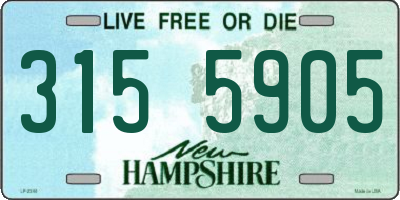 NH license plate 3155905