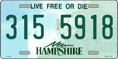 NH license plate 3155918