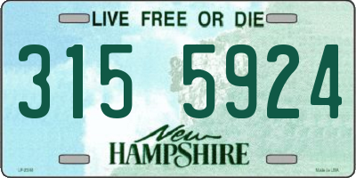 NH license plate 3155924