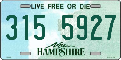 NH license plate 3155927