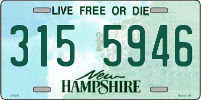 NH license plate 3155946