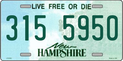NH license plate 3155950
