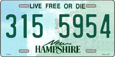 NH license plate 3155954