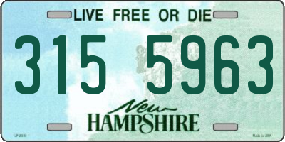 NH license plate 3155963