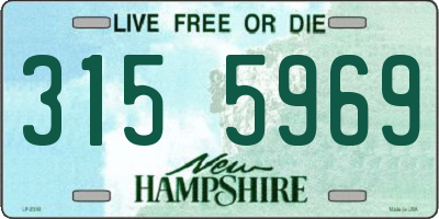 NH license plate 3155969