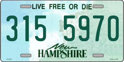 NH license plate 3155970