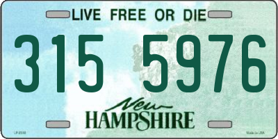NH license plate 3155976