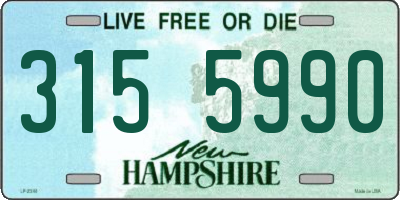 NH license plate 3155990