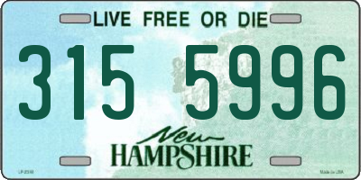NH license plate 3155996