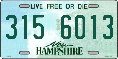 NH license plate 3156013