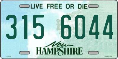 NH license plate 3156044