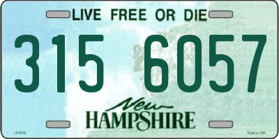NH license plate 3156057