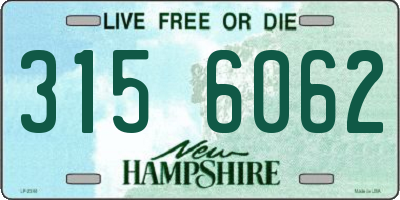 NH license plate 3156062