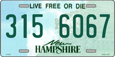 NH license plate 3156067