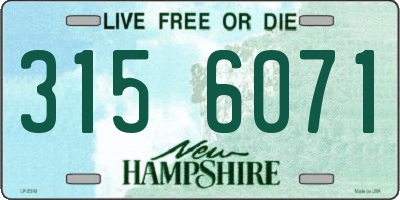 NH license plate 3156071