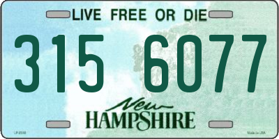 NH license plate 3156077