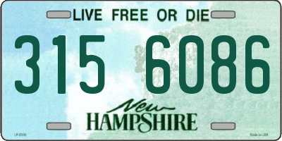 NH license plate 3156086