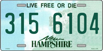 NH license plate 3156104