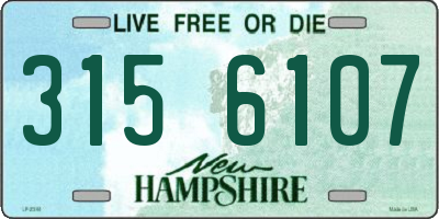 NH license plate 3156107