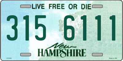 NH license plate 3156111