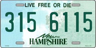 NH license plate 3156115