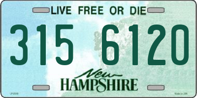 NH license plate 3156120