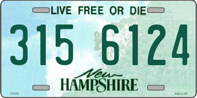 NH license plate 3156124