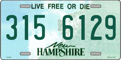 NH license plate 3156129