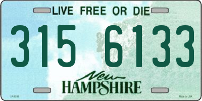 NH license plate 3156133