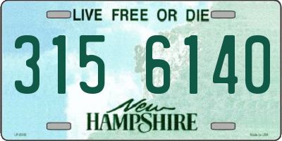 NH license plate 3156140