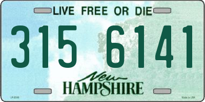 NH license plate 3156141