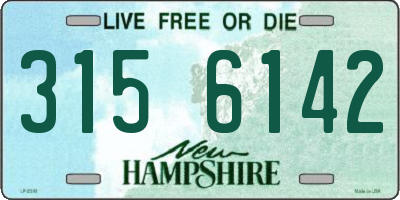 NH license plate 3156142