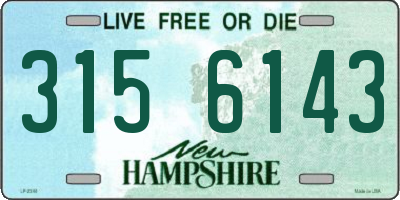 NH license plate 3156143