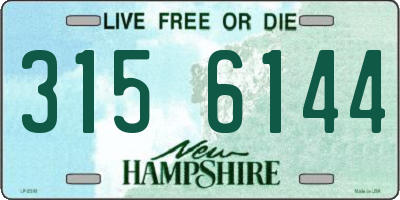 NH license plate 3156144