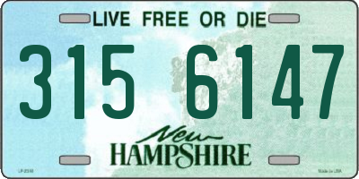 NH license plate 3156147