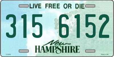 NH license plate 3156152