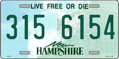 NH license plate 3156154