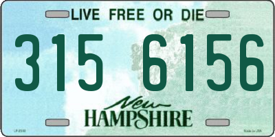 NH license plate 3156156