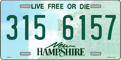 NH license plate 3156157