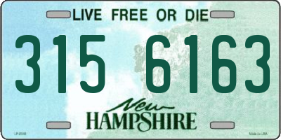NH license plate 3156163