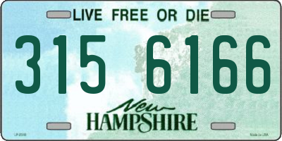 NH license plate 3156166