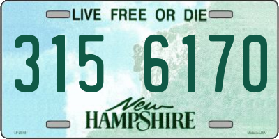 NH license plate 3156170