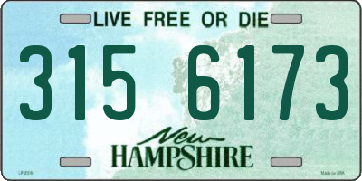 NH license plate 3156173