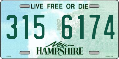NH license plate 3156174
